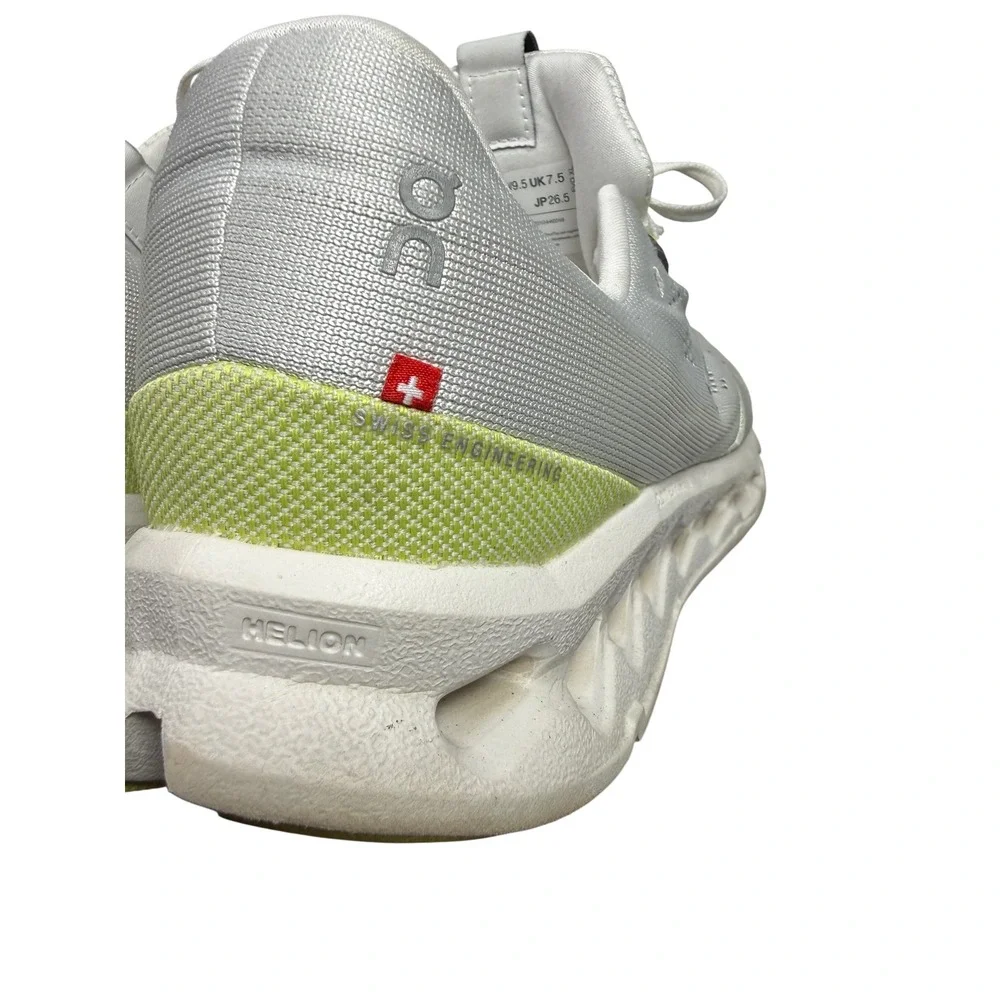 On Cloudsurfer Women White Lime Green Running Shoes Sneakers 3WD10440248 Sz 9.5